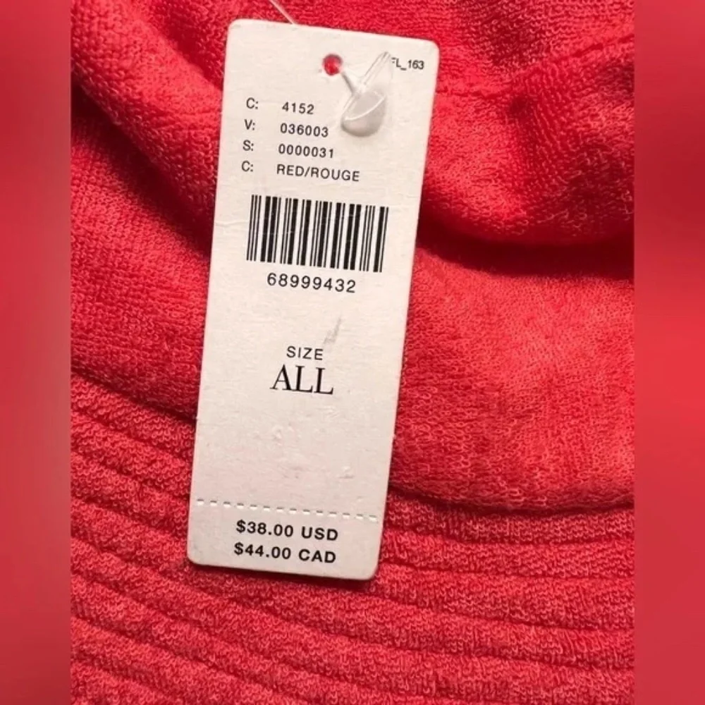 Anthropologie redterry bucket